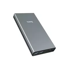 Портативное зарядное устройство HOCO B39 Magic Stone 30000mAh, Power Bank, серый метал