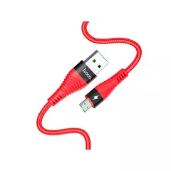 HOCO U53 для передачи данных и зарядки (быстрая зарядка)USB-microUSB, 4A, 1.2м, красный