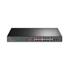 Коммутатор сетевой PoE TP-LINK TL-SL1218MP 16xPoE 100Mb/s неуправляемый