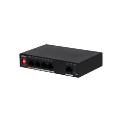 Коммутатор сетевой PoE DAHUA DH-PFS3005-4ET-60 4xPoE 100Mb/s неуправляемый