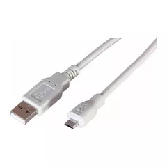 REXANT USB-microUSB (РЕ пакет), 1,8м, белый 18-1164