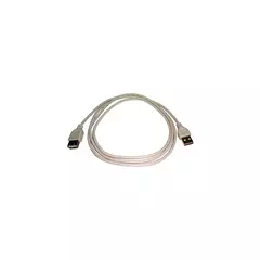 Кабель USB папа-мама (1,5m) белый/черный