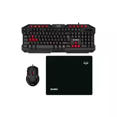 Клавиатура+мышь+коврик SVEN GS-9200 черный