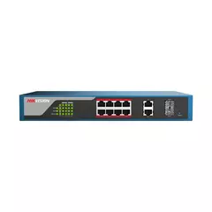 Коммутатор сетевой PoE HIKVISION DS-3E1310P-E  8x PoE 1GB/s управляемый