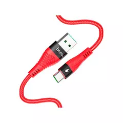 HOCO U53 для передачи данных и зарядки (быстрая зарядка)USB-Type-C, 5A, 1.2м, красный