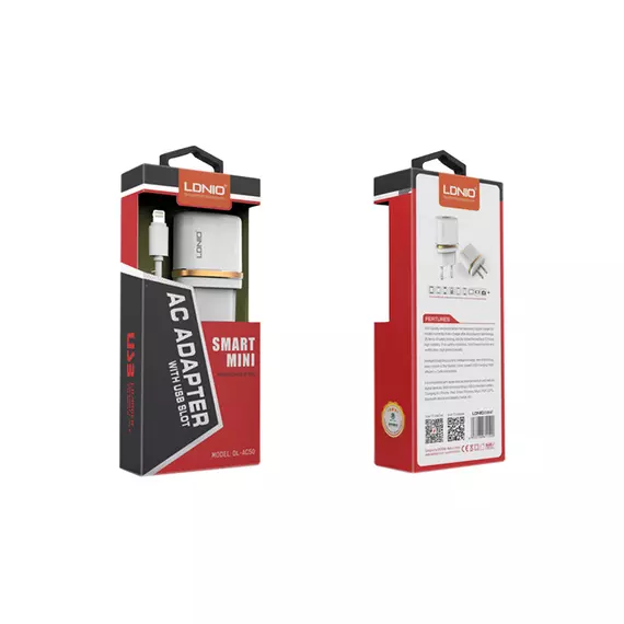 LDNIO DL-AC50 AC100-240В 5В 1A 1USB с кабелем