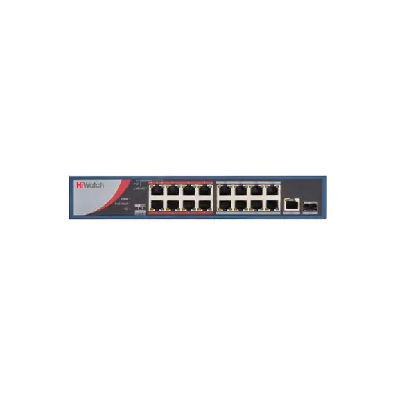 HiWatch DS-S1816P(B) 16 PoE 135Вт