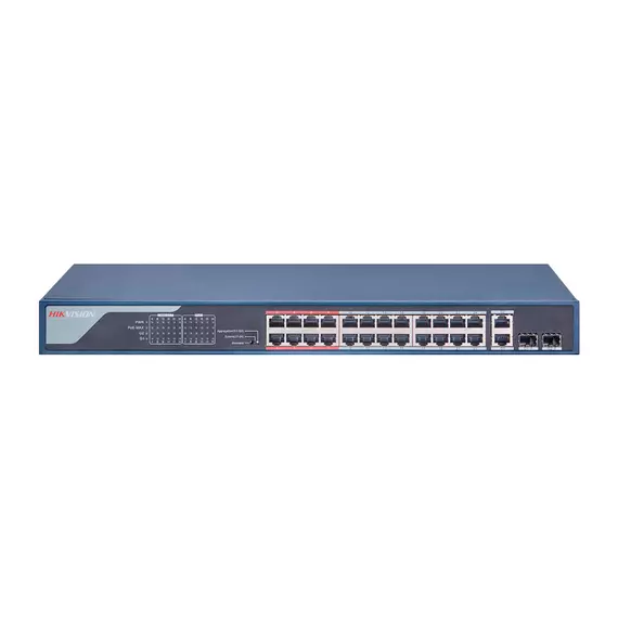 Коммутатор сетевой PoE HIKVISION DS-3E0326P-E(B)   24xPoE 100Mb/s неуправляемый