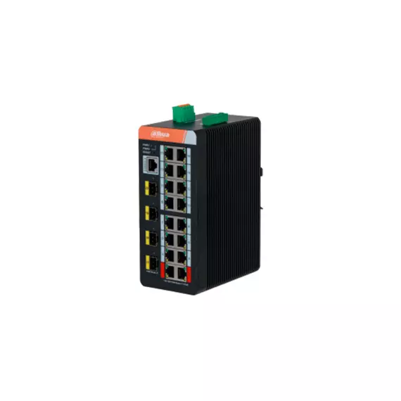 Коммутатор промышленный PoE DAHUA DH-PFS4420-16GT-DP (16×10/100/1000Mb/s PoE, 4×1000Mb/s Uplink (SFP), 54Gb/s) 240W