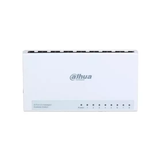 Коммутатор сетевой DAHUA DH-PFS3008-8ET-L  8x10/100Mb/s неуправляемый