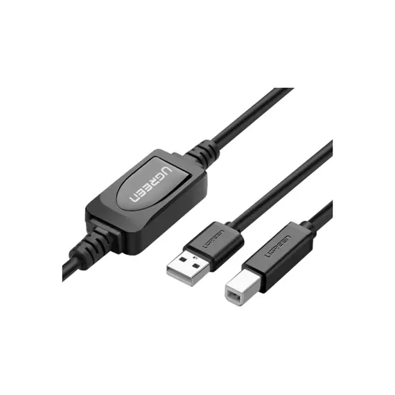 Кабель USB-принтер UGREEN US122 15М активный 10362