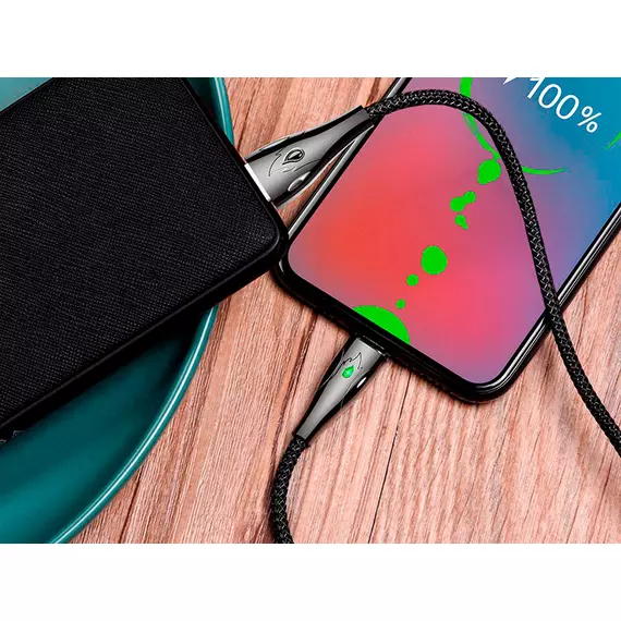 HOCO U75 Blaze для передачи данных и зарядки USB-microUSB, магнитный коннектор, 3A, 1.2м, черный