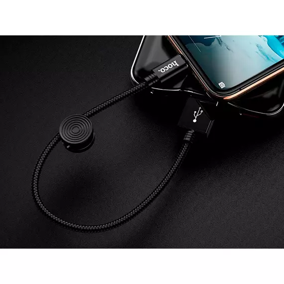 HOCO X35 Premium USB-microUSB для передачи данных и зарядки, 2.4А, 0.25m, black