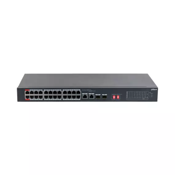 Коммутатор сетевой PoE DAHUA DH-S3226-24ET-240 24xPoE 100Mb/s неуправляемый