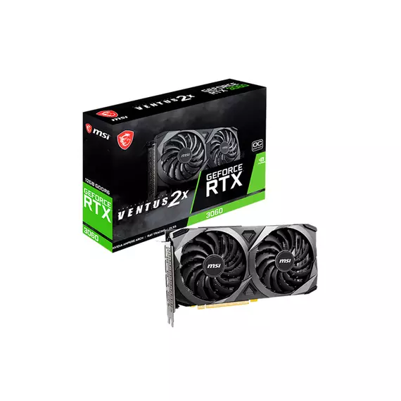 Видеокарта MSI GeForce RTX 3060 12 GB VENTUS 2X 12G OC PCI-E Gen 4
