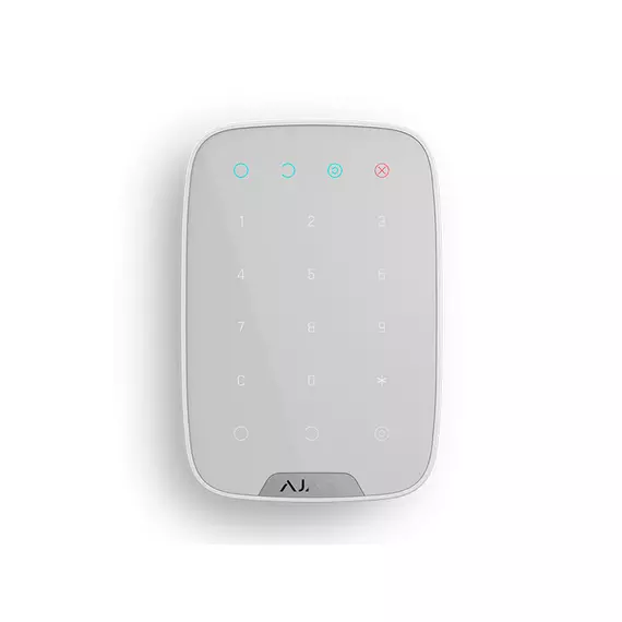 Беспроводная сенсорная клавиатура управления системой безопасности Ajax KeyPad white