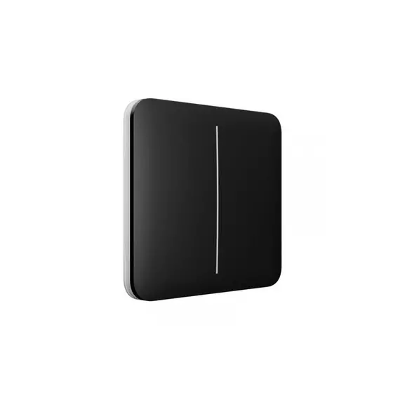 Кнопка для двухклавишного выключателя Ajax SoloButton (2-gang) [55] black