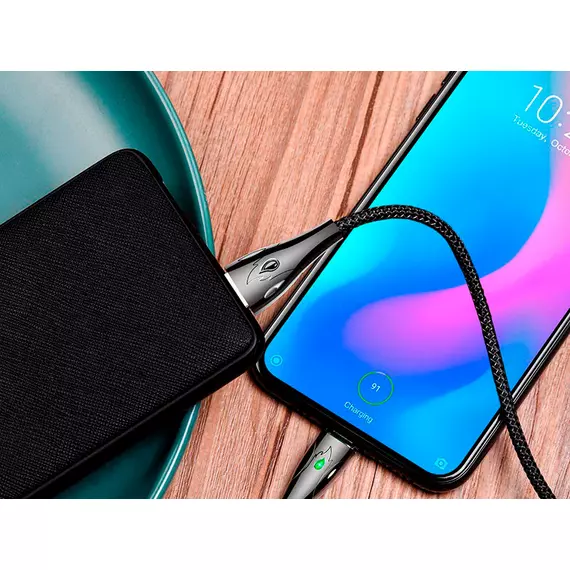 HOCO U75 Blaze для передачи данных и зарядки USB-Type-C, магнитный коннектор, 3A, 1.2м, черный