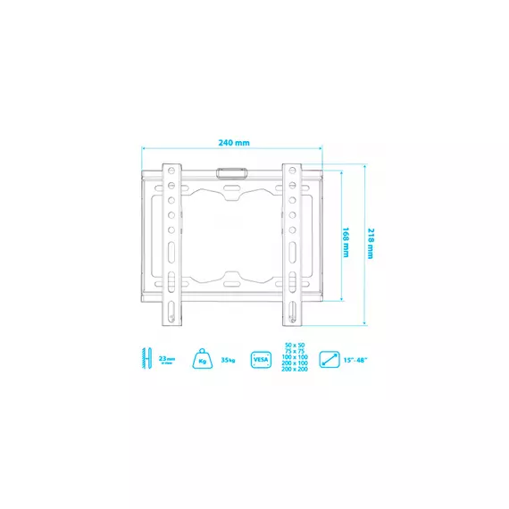 Кронштейн для TV и LCD мониторов Kromax Tuarex OLIMP-115 black