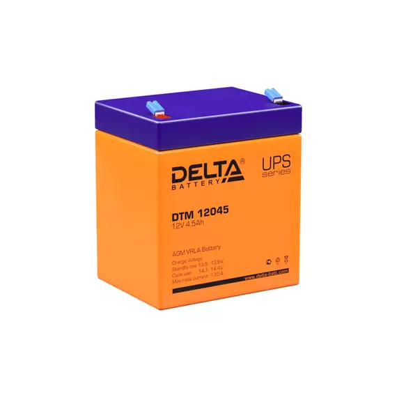 Аккумулятор Delta DTM 12045 12В 4.5А*ч