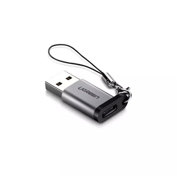 Переходник UGREEN US276 USB-A 3.0 - USB-C серый 50533