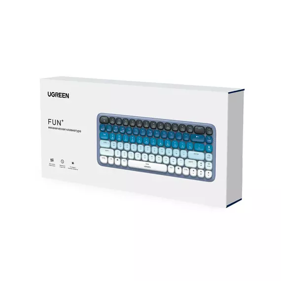 Клавиатура беспроводная механическая UGREEN FUN KU101 синяя