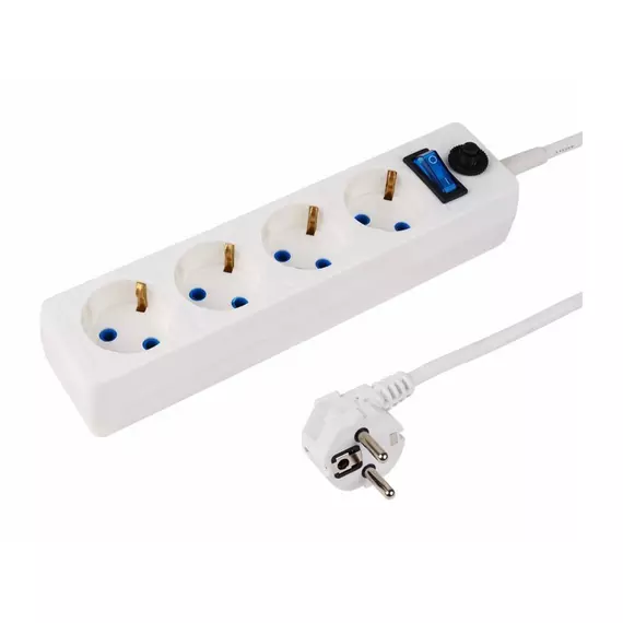 Сетевой фильтр PROCONNECT 4 гнезда 3 м с/з + авто выкл STANDART белый 11-9527