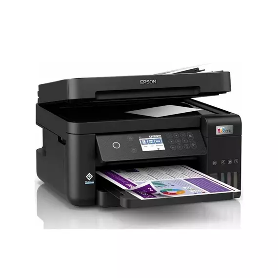 МФУ цветное струйное Epson L6270 (Printer-copier-scaner,A4,СНПЧ 4color,(Black 15.5ppm/Colour 8.5ppm),printer 4800x1200 dpi,scaner 1200x2400 dpi, ADF, Dup USB, Wi-Fi)