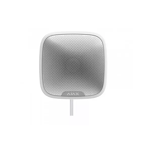 Проводная уличная сирена Ajax StreetSiren Fibra white