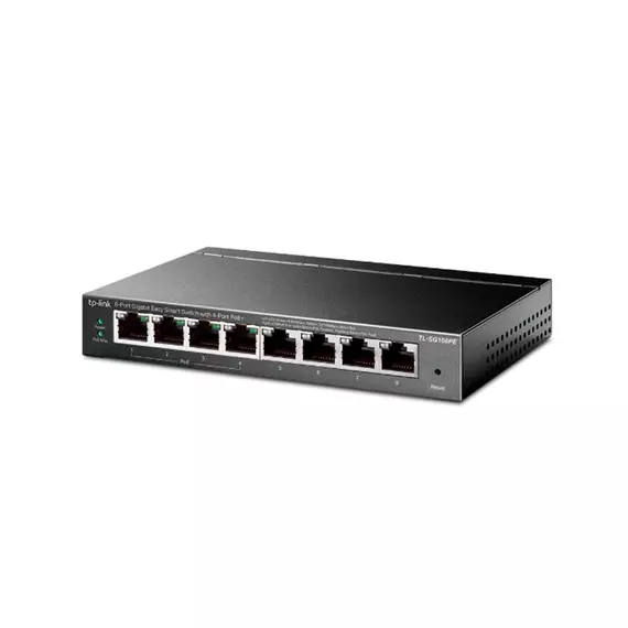 Коммутатор TP-Link TL-SG108PE (8x1Gb/s RJ45+PoE+, 16Gb/s) 64W
