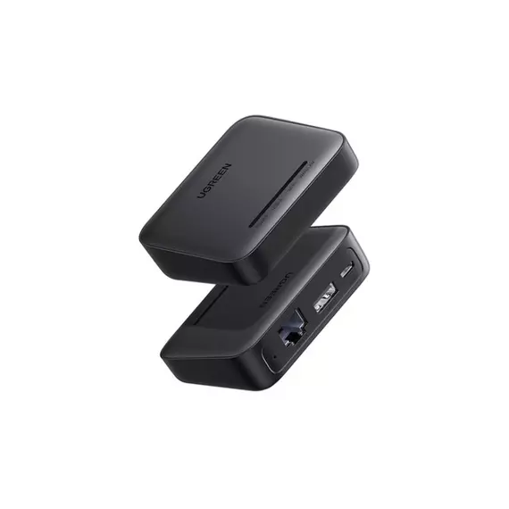 Принт-сервер UGREEN CM428 RJ45 USB-A MicroUSB 5W чёрный 10941