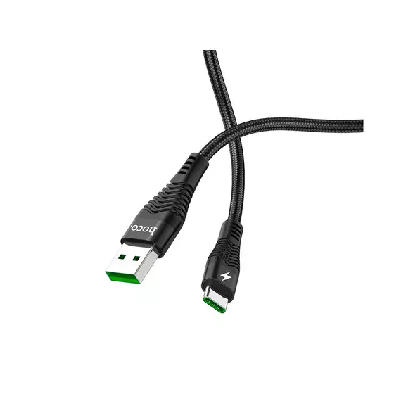 HOCO U53 для передачи данных и зарядки (быстрая зарядка)USB-Type-C, 5A, 1.2м, черный