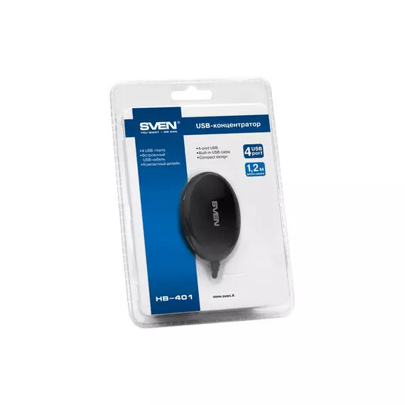 USB-концентратор SVEN HB-401 4 ports 2.0 USB