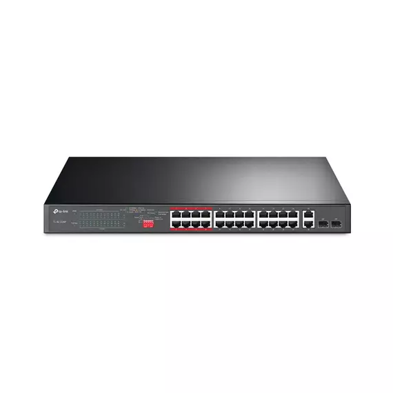 Коммутатор сетевой PoE TP-LINK TL-SL1226P  24xPoE 100Mb/s неуправляемый