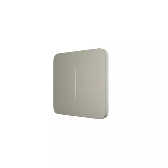 Кнопка для двухклавишного выключателя Ajax SoloButton (2-gang) [55] white