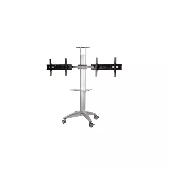 Мобильная стойка напольная для 2-х для TV и LCD мониторов Arm media PT-STAND-15 silver