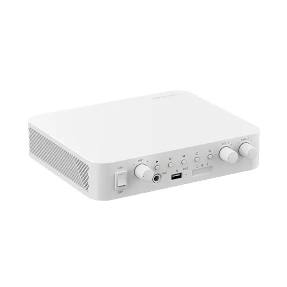 Гибридный усилитель HIKVISION DS-QAE1A80G1-VB 80W, BT, mSD, USB, RCA. 2 zone