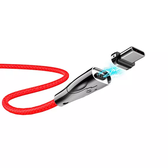 HOCO U75 Blaze для передачи данных и зарядки USB-Type-C, магнитный коннектор, 3A, 1.2м, черный