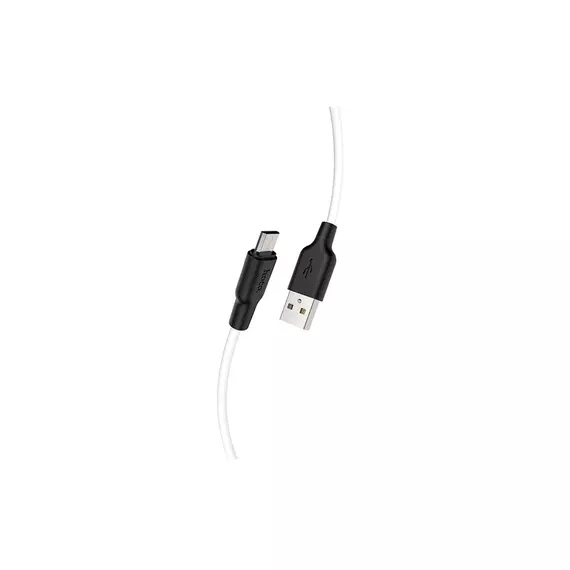 HOCO Data Cable X21 Plus Silicone for Micro black and white