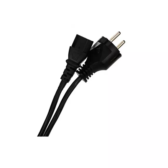 Кабель питания 220V компьютерный 3*0,75 1,2 м (черный)