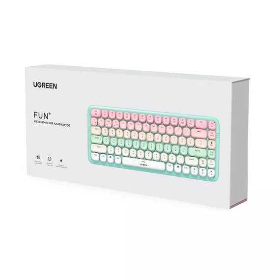 Клавиатура беспроводная механическая UGREEN FUN KU101 ментол