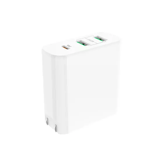 HOCO C74 Speedmaster 63Вт, 2xUSB, 1xType-C, белый