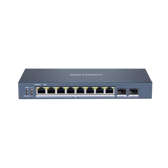 Коммутатор сетевой PoE HIKVISION DS-3E1510P-SI 8xPoE 100Mb/s  управляемый