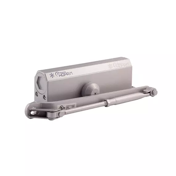 Доводчик НОРА-М №5S до 160кг, морозостойкий, серебро