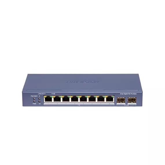 Коммутатор сетевой PoE HIKVISION DS-3E1510P-SI-8P2F