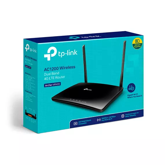 Роутер Wi-Fi (4G-LTE) TP-LINK Archer MR400 Dual-Band 3xLAN 100Mb/s