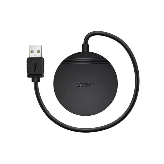 USB-HUB DTECH DT-3308 4-port USB 3.0 0.3m black