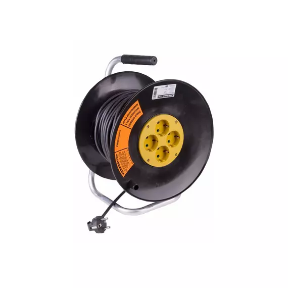 Удлинитель силовой Optima Proconnect на катушке 4 гнезда c/з 30м 11-7609