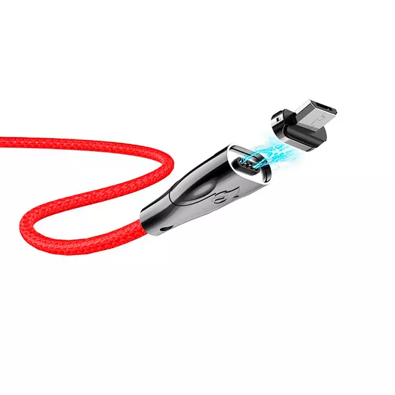 HOCO U75 Blaze для передачи данных и зарядки USB-microUSB, магнитный коннектор, 3A, 1.2м, черный