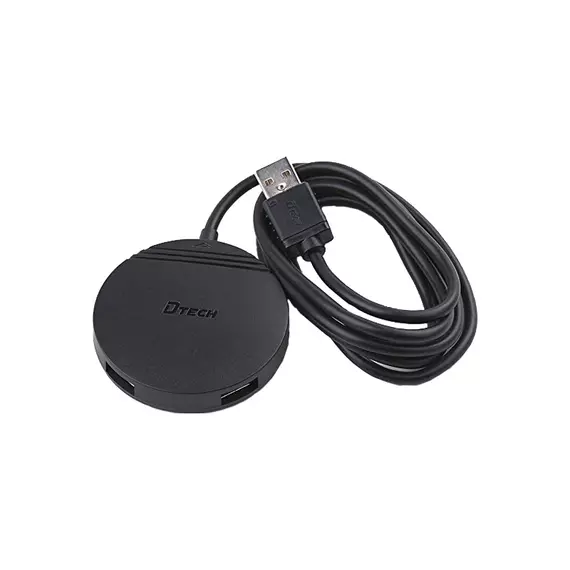 USB-HUB DTECH DT-3015 4 USB 2.0 1.2m black